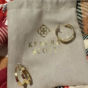 Kendra Scott Shiny Gold Hoop Earrings